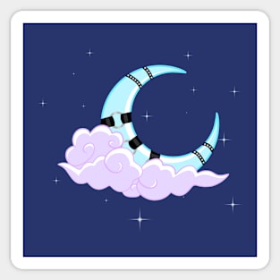 Edgy Moon Sticker